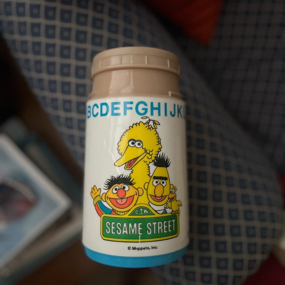 Vintage Sesame Street Alphabet Thermos
